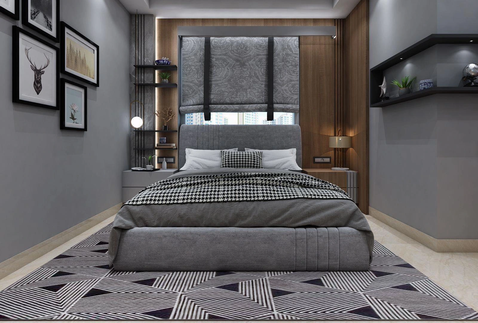Geometric bedroom — Dream Drafter portfolio