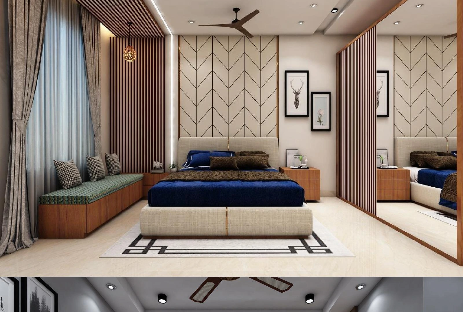 Soft contemporary bedroom — Dream Drafter portfolio